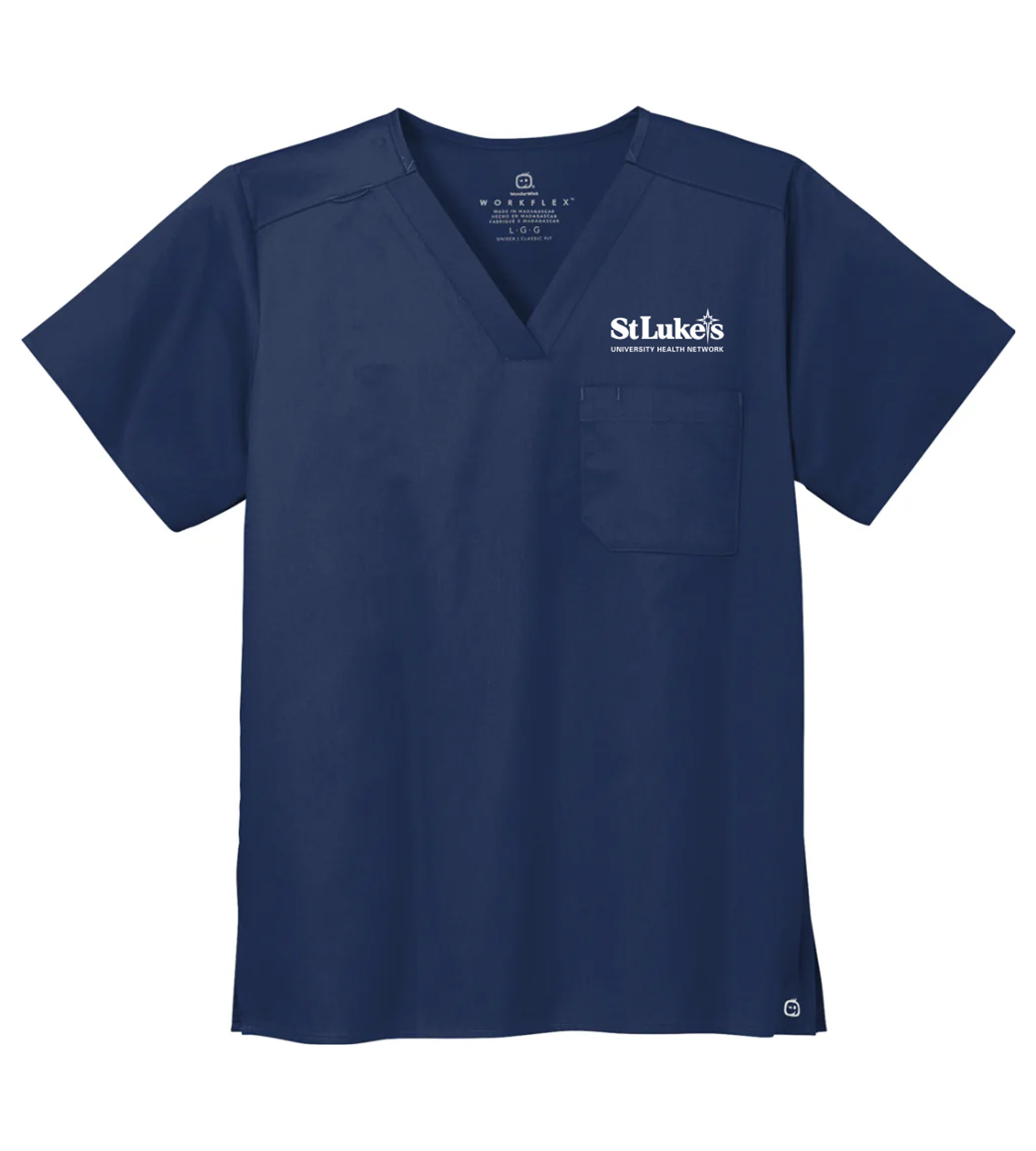 Wink Unisex WorkFlex Chest Pocket V-Neck Top
